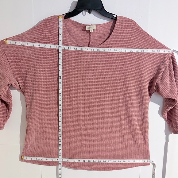 NWOT ! Chenault Women's Mauve Ribbed Sweater - Picture 5 of 8
